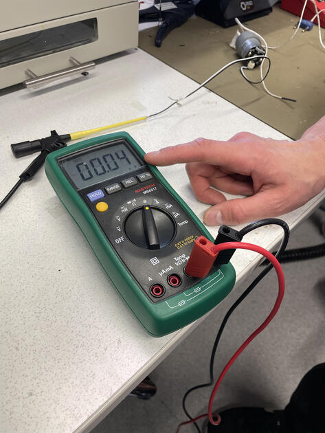 Capacitance on multimeter